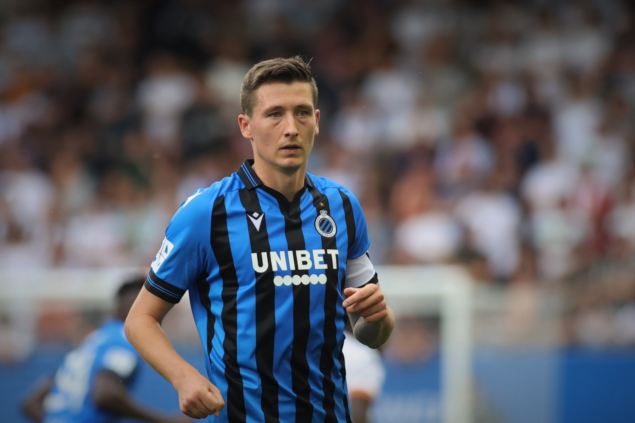 Hans Vanaken in Club Brugge's blue and black home kit