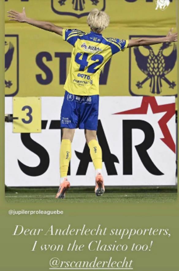 Goto richt zich tot fans Anderlecht