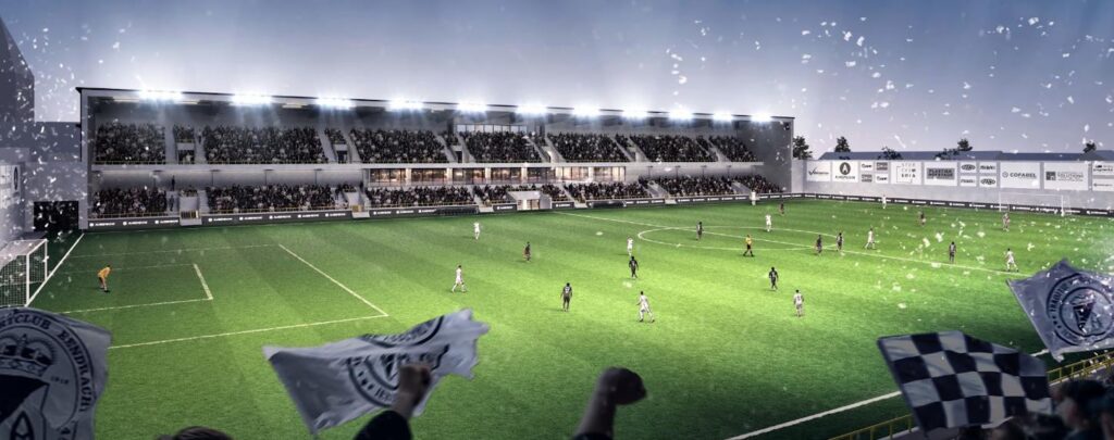Nieuwe tribunes Eendracht Aalst Lede